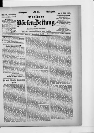 Berliner Börsen-Zeitung on May 6, 1893