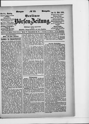 Berliner Börsen-Zeitung vom 14.05.1893