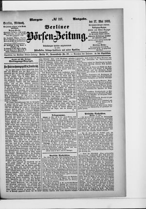 Berliner Börsen-Zeitung vom 17.05.1893