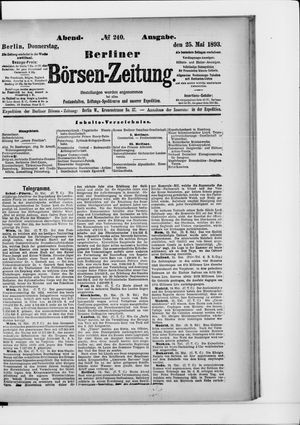 Berliner Börsen-Zeitung vom 25.05.1893