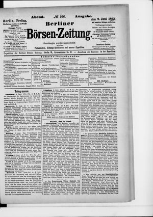 Berliner Börsen-Zeitung vom 09.06.1893