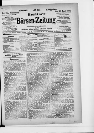 Berliner Börsen-Zeitung vom 10.06.1893