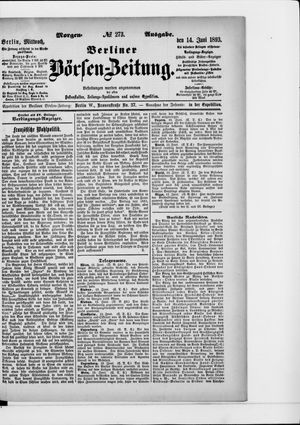 Berliner Börsen-Zeitung on Jun 14, 1893