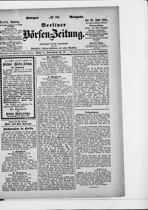 Berliner Börsen-Zeitung vom 25.06.1893