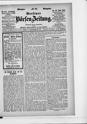 Berliner Börsen-Zeitung vom 29.06.1893