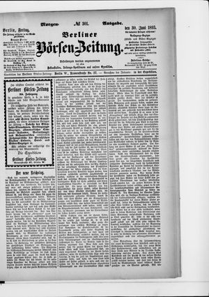 Berliner Börsen-Zeitung on Jun 30, 1893