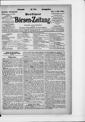 Berliner Börsen-Zeitung on Jul 1, 1893
