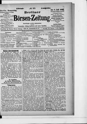 Berliner Börsen-Zeitung on Jul 6, 1893