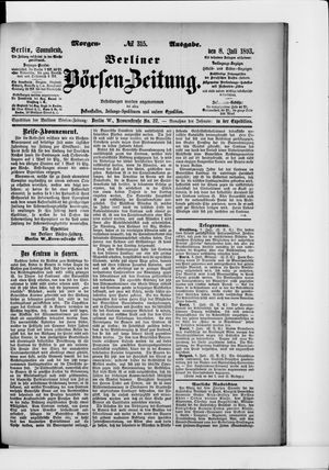 Berliner Börsen-Zeitung on Jul 8, 1893