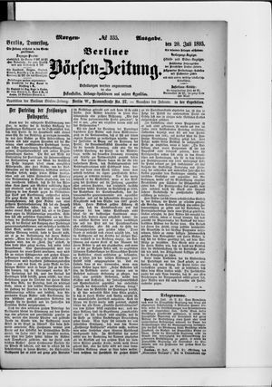Berliner Börsen-Zeitung on Jul 20, 1893