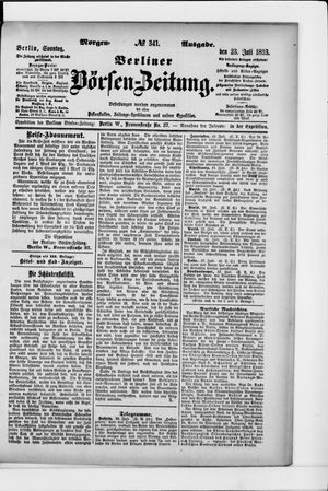 Berliner Börsen-Zeitung vom 23.07.1893