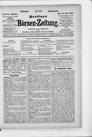 Berliner Börsen-Zeitung vom 24.07.1893