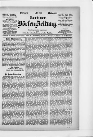 Berliner Börsen-Zeitung on Jul 25, 1893