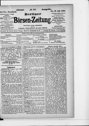Berliner Börsen-Zeitung vom 29.07.1893