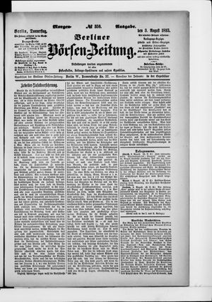 Berliner Börsen-Zeitung on Aug 3, 1893