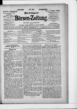 Berliner Börsen-Zeitung vom 05.08.1893