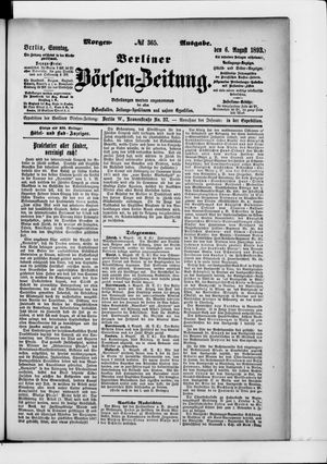 Berliner Börsen-Zeitung vom 06.08.1893