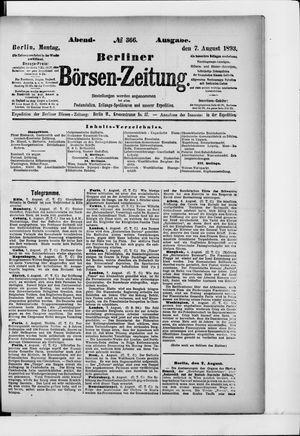 Berliner Börsen-Zeitung vom 07.08.1893