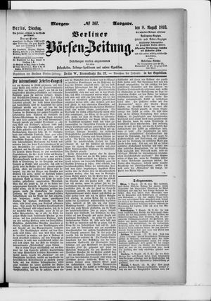 Berliner Börsen-Zeitung vom 08.08.1893