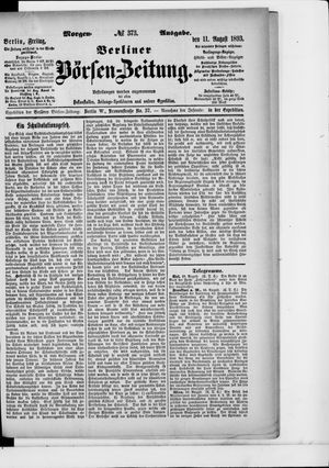 Berliner Börsen-Zeitung on Aug 11, 1893