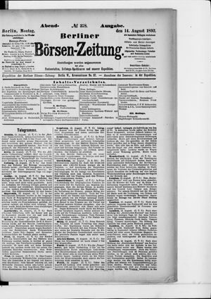 Berliner Börsen-Zeitung vom 14.08.1893