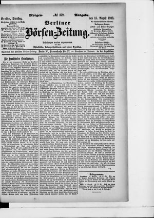 Berliner Börsen-Zeitung vom 15.08.1893