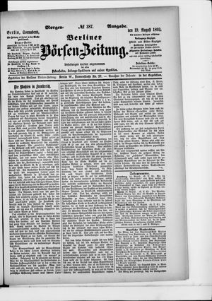 Berliner Börsen-Zeitung vom 19.08.1893