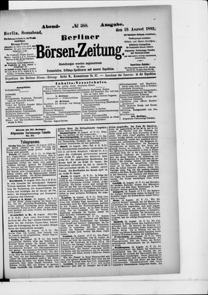 Berliner Börsen-Zeitung vom 19.08.1893