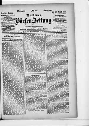 Berliner Börsen-Zeitung vom 20.08.1893