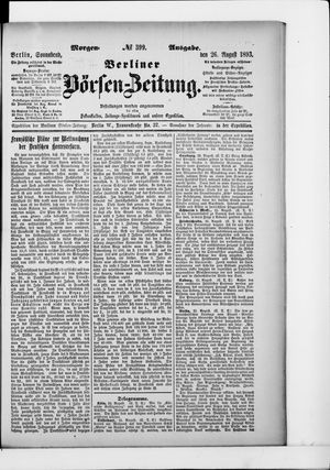 Berliner Börsen-Zeitung vom 26.08.1893