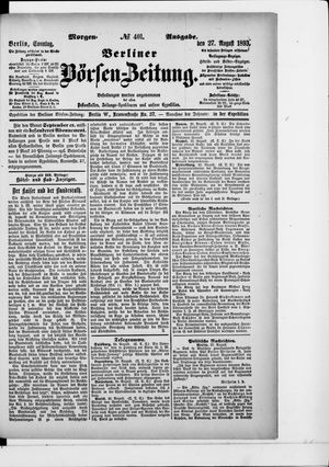 Berliner Börsen-Zeitung vom 27.08.1893