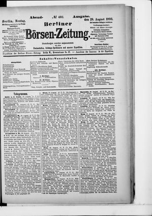 Berliner Börsen-Zeitung vom 28.08.1893
