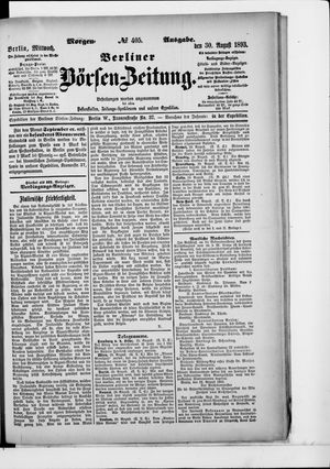 Berliner Börsen-Zeitung on Aug 30, 1893