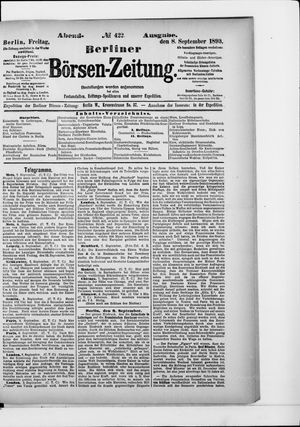Berliner Börsen-Zeitung vom 08.09.1893