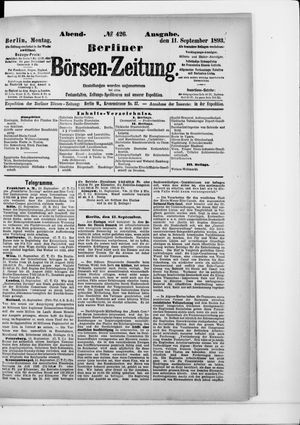 Berliner Börsen-Zeitung vom 11.09.1893