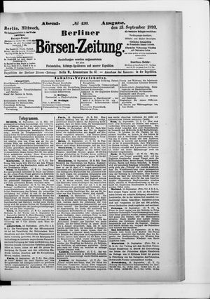 Berliner Börsen-Zeitung vom 13.09.1893