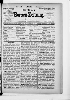 Berliner Börsen-Zeitung on Sep 15, 1893
