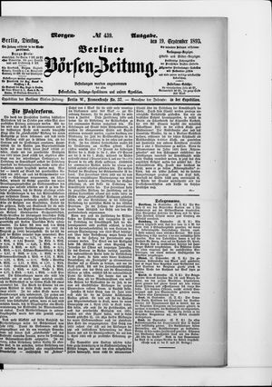 Berliner Börsen-Zeitung vom 19.09.1893