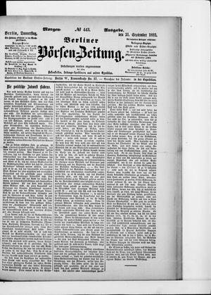 Berliner Börsen-Zeitung vom 21.09.1893