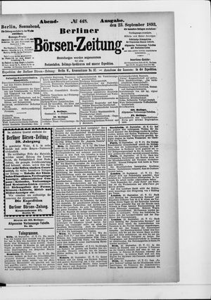 Berliner Börsen-Zeitung vom 23.09.1893