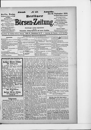 Berliner Börsen-Zeitung vom 25.09.1893