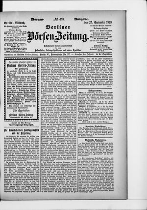 Berliner Börsen-Zeitung vom 27.09.1893