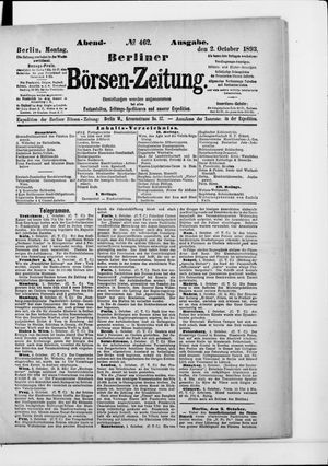 Berliner Börsen-Zeitung vom 02.10.1893