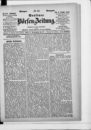 Berliner Börsen-Zeitung vom 04.10.1893