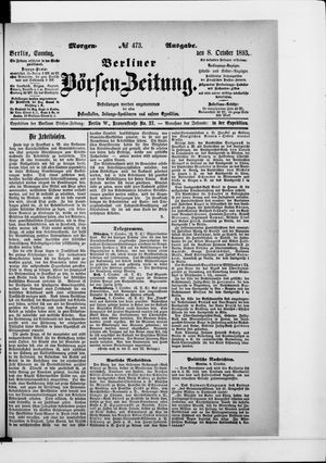 Berliner Börsen-Zeitung vom 08.10.1893