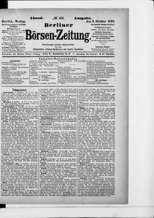 Berliner Börsen-Zeitung vom 09.10.1893