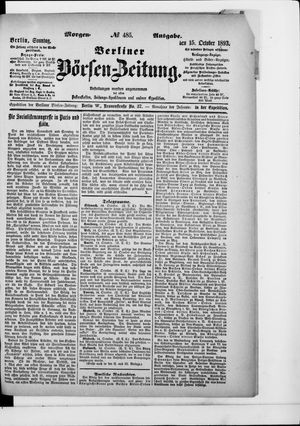 Berliner Börsen-Zeitung vom 15.10.1893