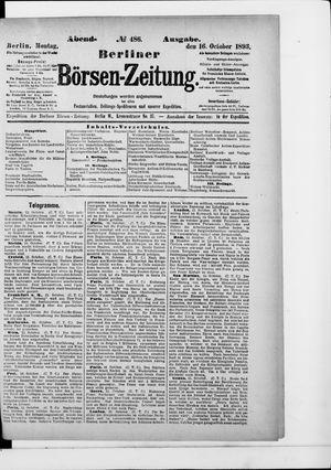 Berliner Börsen-Zeitung on Oct 16, 1893