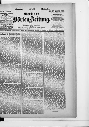 Berliner Börsen-Zeitung vom 17.10.1893