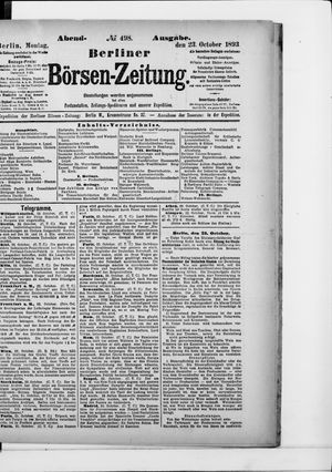 Berliner Börsen-Zeitung vom 23.10.1893